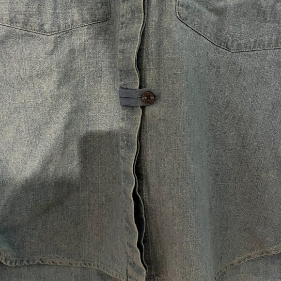 10 Crosby Derek Lam Blue Button Down Shirt - Picture 3 of 8